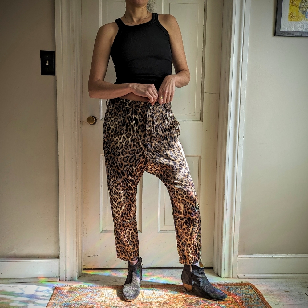 Printed Silk Paris Pant